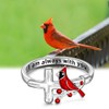 Cardinal Ring Cardinal Appear When Angels Are Near Cross Red