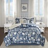 Madison Park Cape Cod Comforter Set, Queen(90"x90"), Blue