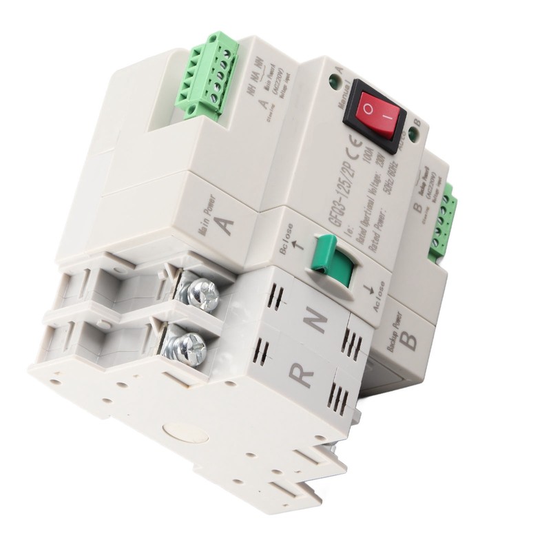 Dual Power Automatic Transfer Switch 2P Fast Switching PC AC