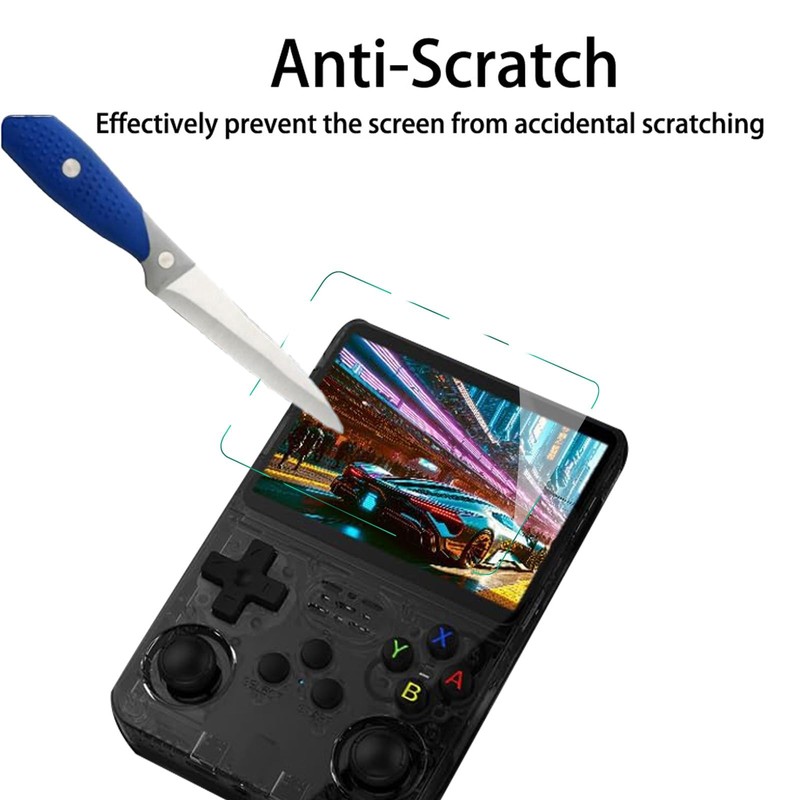 TPU Case with 2 Screen Tempered Film for R36S (Transparent