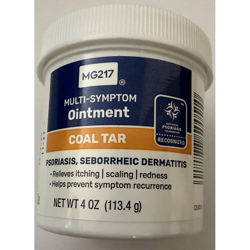 MG217 Psoriasis Treatment, Medicated Conditioning 2% Coal Tar Multi-Symptom Ointment,