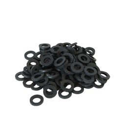 KINETICS LINE Rubber Flat Seal 3/8 Inch Special (14.5 x 8 x 2 mm) Pack of 100 Sanitary, Air Conditioning, Ventilation, Piping and Garden (from -40 °C to 110 °C)