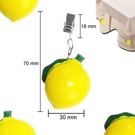 Dtoterul Tablecloth Weights Lemon Pack of 4 Tablecloth Weights for Outdoor Use Polyresin Lemon Tablecloth Weight Tablecloth Clips Table Cloth Weight with Clamping Force for the Set Table