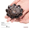 PIOSRTRR Incense Stick Holder-Crystal Lotus Incense Holder,Ceramic Incense Burner