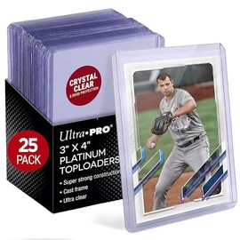 Ultra PRO - Toploaders de platino ultra transparentes de 3 x 4 pulgadas (25 unidades)