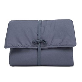 Natemia Portable Diaper Changing Pad - Light, Soft & Machine Washable Organic Cotton Foldable Baby Changing Mat