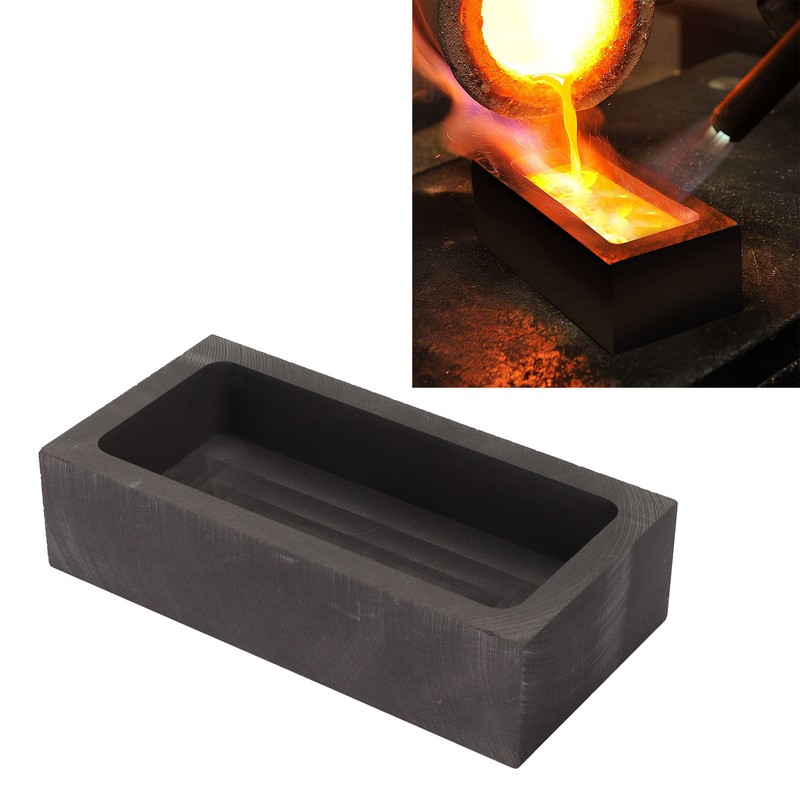 Rectangular Graphite Ingot Mold High Purity Heat Resistant Jewelry Metal