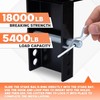 Lonffery Stake Pocket D Rings, 4PCS 18000lbs Heavy Duty Stake