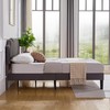 VECELO Upholstered Platform Queen Bed Frame with Tufted Adjustable Headboard/Mattress