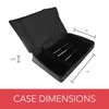 LAMINET Quilted Dinnerware Storage Case (Flatware, Black A)