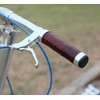 Bike Handle Grips Leather Double Lock 130/130mm On Fit 22.2mm