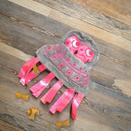 YöL Pink Rocket Themed Hide & Seek Treats Plush Toys Squeaky Dog Pet Puppy Rope Interactive Stimulating Play