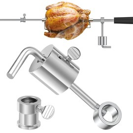 yotutun Balance Weight for Barbecue Skewer, 286 g Stainless Steel Skewer Weight and Bearing for Rotisserie Skewer Weights Skewer Bars Stopper Weight for Grill Skewer Rotisserie
