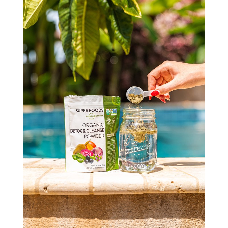 MRM Nutrition Organic Detox and Cleanse Powder | Peach Mango