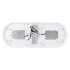 RV Ceiling Light LED Fixture Double Dome 4500K Camp Trailer