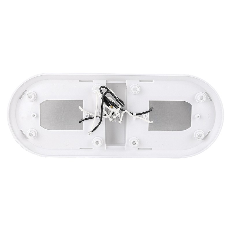 RV Ceiling Light LED Fixture Double Dome 4500K Camp Trailer