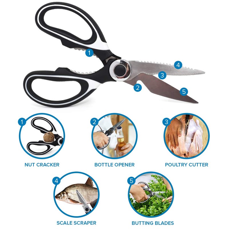 Joejis Kitchen Scissor - Kitchen Heavy Duty Scissors for Meats