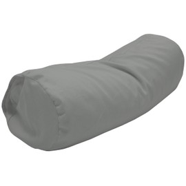 Neck Roll Pillowcase ( 6x16 ) - Enclosed Sleeve Style - Wheat Dreamz - Gray Sateen 300 Thread Count - Made in USA