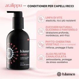 B.lumen Alarippu Conditioner for Curly Hair 250 ml Based on Vital Lymph and with 100% Vegetable Phyto-Keratin