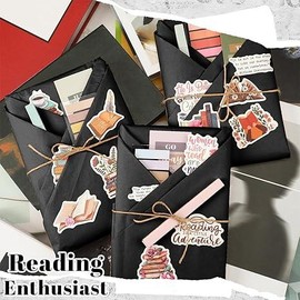 24 Set Blind Date with a Book Gift Box Supplies Kits Excluding Books Book Club Gifts Bulk for Women Book Lovers Bookish Gifts Librarian Readers Gifts for Teachers Friends Men (Brown).gift for women,gift - Colour: Black, Item Package Qty: 8