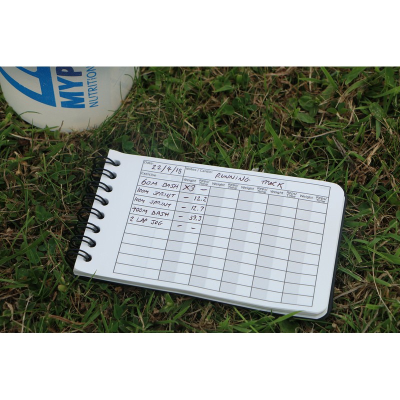 Polymath Products Pocket Gym Diary –100-page workout log. Handy size