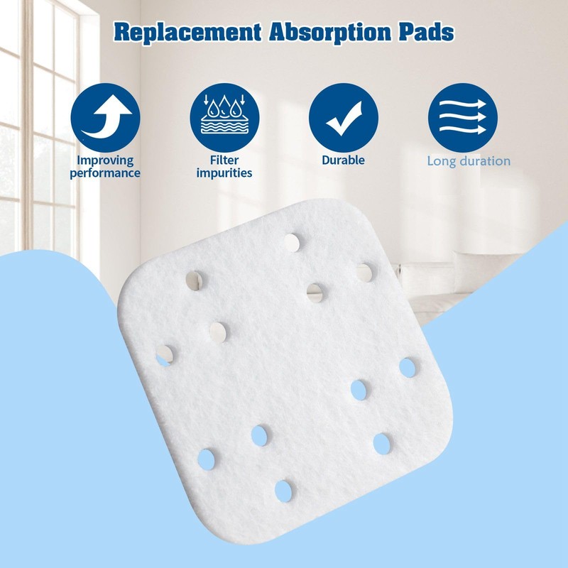 Gazeer 36-Pack Mineral Absorption Pads Compatible with LEVOIT Humidifier Replacement