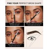 Jutqut Eyebrow Powder Kit, 2-color Long Lasting Waterproof Eye Brow