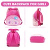 LJCZKA Small Toddler Backpack for Girls, Cute Cartoon Preschool Backpack