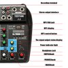 TU04 BT Sound Mixing Console Record 5V 2A Phantom Power