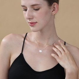 Semoya Volleyball/Softball/Soccer/Basketball/Football/Baseball/Pickleball Necklace for Women Girls, Mom Sports Pendant Necklaces Jewelry Game Day Team Gifts, Brass, No Gemstone