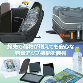 タナックス (TANAX) マップ&ナビバッグ モトフィズ(MOTOFIZZ) ブラック MFK-131 (可変容量4-6ℓ)