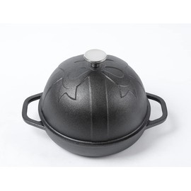 HAWOK Cast Iron Bread Cloche, Dia.7.8inch/20cm, 0.95qt, Sourdough Baking Pan Pre-seasoned Black