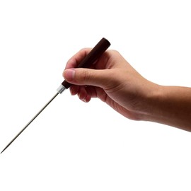 Takagi TS-165 Takoyaki Pick, Made in Japan, Stainless Steel, Round Tip with Wooden Handle