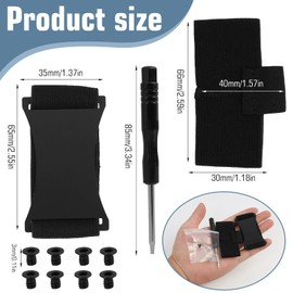 MILAKE Wallet Elastic Band Replacement Kit Compatible with Ridge and Metal Wallets for Men, Universal Wallet Replacement Parts with Screws, Screwdriver, Cash Strap, Elastic Band