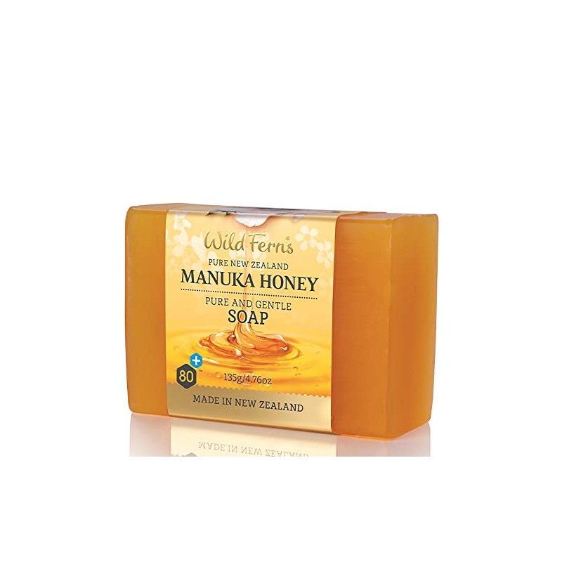 Wild Ferns Manuka Honey Pure and Gentle Soap, 99% Natural,