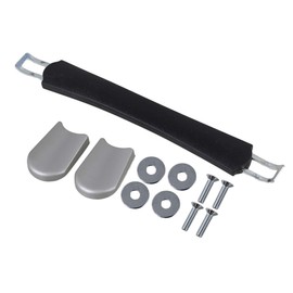 Luggage Case Suitcase Strap Handle Grip Spare Part 240mm Total Length Black with Screwdriver B001