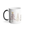 Thermoreagierende Tasse Magische Tasse – Weihnachtsbäume Winter Geschenk Weihnachtsmann –