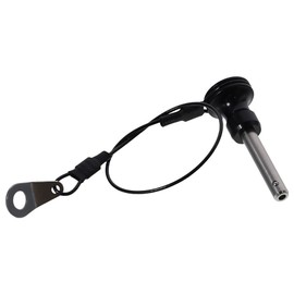 Fudeshe Round Head Quick Release Pins,Stainless Steel Durable Diameter 6mm with 21cm Wire Push-Button Quick Release Pins(6x15mm)