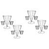 DOITOOL Metal French Fries Stand Cone, 4PCS Wire French Fry