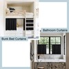 Extra Wide Blackout Curtains for Small Bedroom Windows, 2 Panels