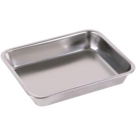 Oya Metal Clover Square Bat, 18-8, Hand Form, Approx. 0.4 L, 6.2 x 5.0 x 1.0 inches (158 x 128 x 25 mm)