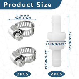 3 pieces check valve, check valve, washing machine, backflow preventer, check valve 10 mm, return valve, suitable for washing machines and dryers