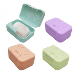 4 Pcs Travel Soap Case, Soap Dish with Lid, Travel Soap Box, Portable Soap Box, Soap Container with Strong Sealing, for Travel, Bathroom (Green, Pink, Purple, Blue)