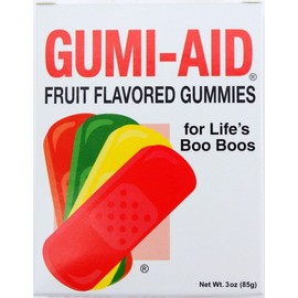 Gumi-Aid Fruit Flavored Gummy Bandages 3 oz Box (Pack of 2)