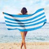 Whale Flotilla Microfibre Large Quick Dry Beach Towel, Sand Free