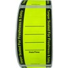 Fluorescent Yellow Food Delivery Tamper Evident Labels 2 x 4