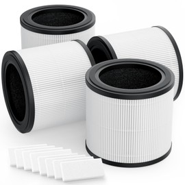XBWW 4Packs AP2303 H13 True HEPA Replacement Filter Compatible with KOIOS AP2303 Air Cleaner Purifier with 8pcs Aroma Pads