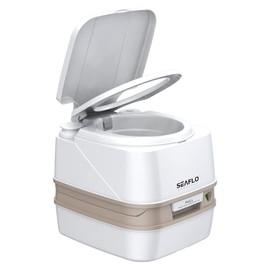 SEAFLO Portable Toilet for RV, Boat, and Camping (3.2 Gallon - Premium Ver.)