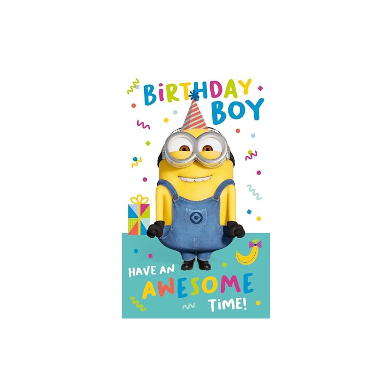 despicable me, birthday boy, birthday card