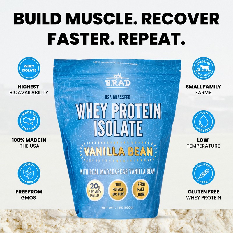 B.rad Grass Fed Whey Protein Isolate | Ultra-Pure, All-Natural, Clean